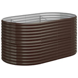 Letto Giardino Acciaio Zincato 152x80x68cm Marrone