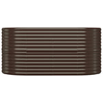Letto Giardino Acciaio Zincato 152x80x68cm Marrone