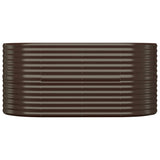 Letto Giardino Acciaio Zincato 152x80x68cm Marrone