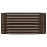 Letto Giardino Acciaio Zincato 152x80x68cm Marrone