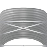 Letto Giardino Acciaio Zincato 152x80x68cm Marrone