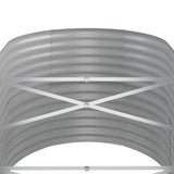 Letto da Giardino in Acciaio Zincato 152x80x68 cm Antracite