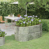 Letto Giardino Acciaio Zincato 152x80x68cm Argento