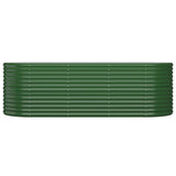 Letto Giardino Acciaio Zincato 224x80x68 cm Verde