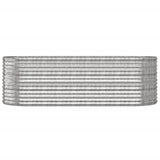 Letto Giardino Acciaio Zincato 224x80x68cm Argento