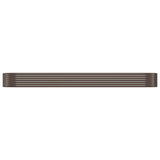 Letto Giardino Acciaio Zincato 396x100x36 cm Marrone