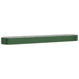 Letto Giardino Acciaio Zincato 507x100x36 cm Verde