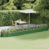 Letto Giardino Acciaio Zincato 507x100x36 cm Verde