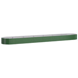 Letto Giardino Acciaio Zincato 544x100x36 cm Verde