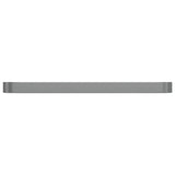 Letto Giardino Acciaio Zincato 544x100x36cm Grigio