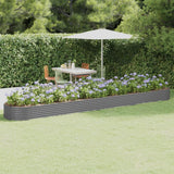 Letto Giardino Acciaio Zincato 544x100x36cm Grigio