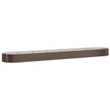 Letto Giardino Acciaio Zincato 544x100x36 cm Marrone