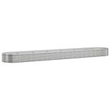 Letto Giardino Acciaio Zincato 544x100x36cm Argento