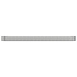 Letto Giardino Acciaio Zincato 544x100x36cm Argento