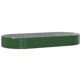 Letto Giardino Acciaio Zincato 296x140x36 cm Verde