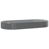 Letto Giardino Acciaio Zincato 296x140x36cm Grigio