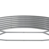 Letto Giardino Acciaio Zincato 373x140x36 cm Marrone