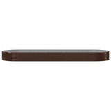 Letto Giardino Acciaio Zincato 450x140x36 cm Marrone
