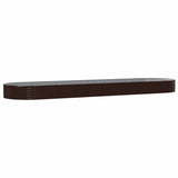 Letto Giardino Acciaio Zincato 523x140x36 cm Marrone