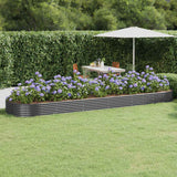 Letto da Giardino in Acciaio Zincato 523x140x36 cm Antracite