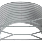Letto da Giardino in Acciaio Zincato 322x100x68 cm Antracite
