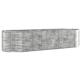 Letto Giardino Acciaio Zincato 322x100x68cm Argento