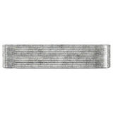 Letto Giardino Acciaio Zincato 322x100x68cm Argento