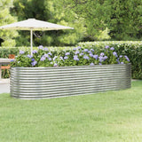 Letto Giardino Acciaio Zincato 322x100x68cm Argento