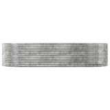 Letto Giardino Acciaio Zincato 291x140x68 cm Argento
