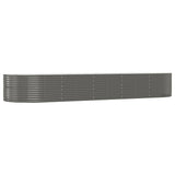 Letto Giardino Acciaio Zincato 447x140x68 cm Grigio