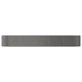 Letto Giardino Acciaio Zincato 447x140x68 cm Grigio