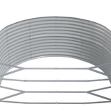 Letto Giardino Acciaio Zincato 447x140x68 cm Grigio