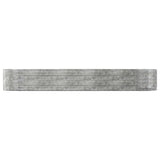 Letto Giardino Acciaio Zincato 447x140x68 cm Argento