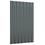 Pannelli Tetto 36pz Acciaio Zincato 60x36 Antracite