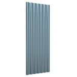Pannelli Tetto 12pz Acciaio Zincato Grigi 100x36cm