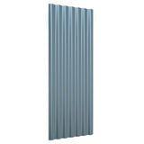 Pannelli Tetto 12pz Acciaio Zincato Grigi 100x36cm