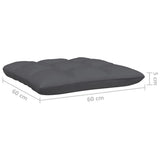 Set Salotto da Giardino 4 pz con Cuscini Legno Massello di Pino