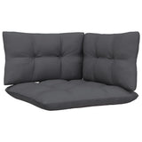 Set Salotto da Giardino 6 pz con Cuscini Legno Massello di Pino