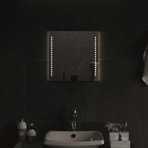 Specchio da Bagno con Luci LED 40x40 cm
