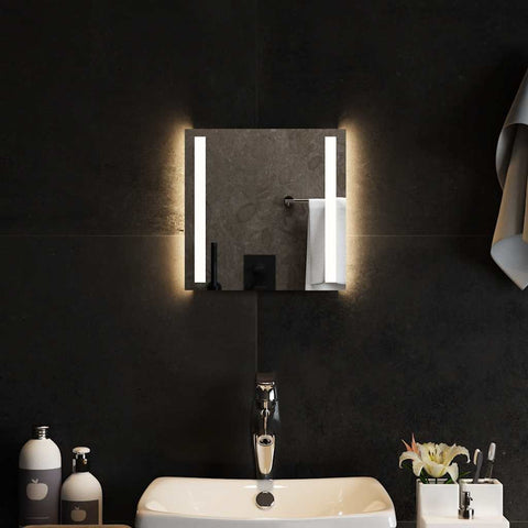 Specchio da Bagno con Luci LED 30x30 cm