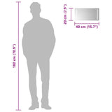 Specchio da Bagno con Luci LED 40x20 cm