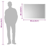 Specchio da Bagno con Luci LED 90x60 cm