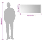 Specchio da Bagno con Luci LED 100x40 cm