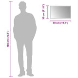 Specchio da Bagno con Luci LED 50x30 cm