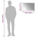 Specchio da Bagno con Luci LED 60x40 cm