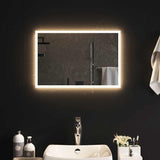 Specchio da Bagno con Luci LED 60x40 cm