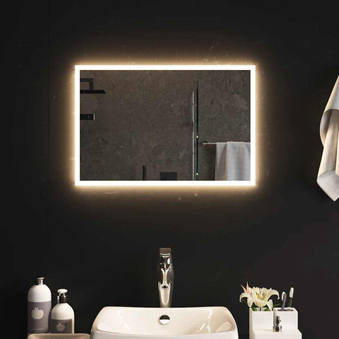 Specchio da Bagno con Luci LED 60x40 cm