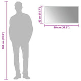 Specchio da Bagno con Luci LED 80x40 cm