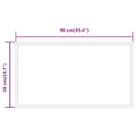 Specchio da Bagno con Luci LED 90x50 cm