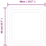 Specchio da Bagno con Luci LED 40x40 cm